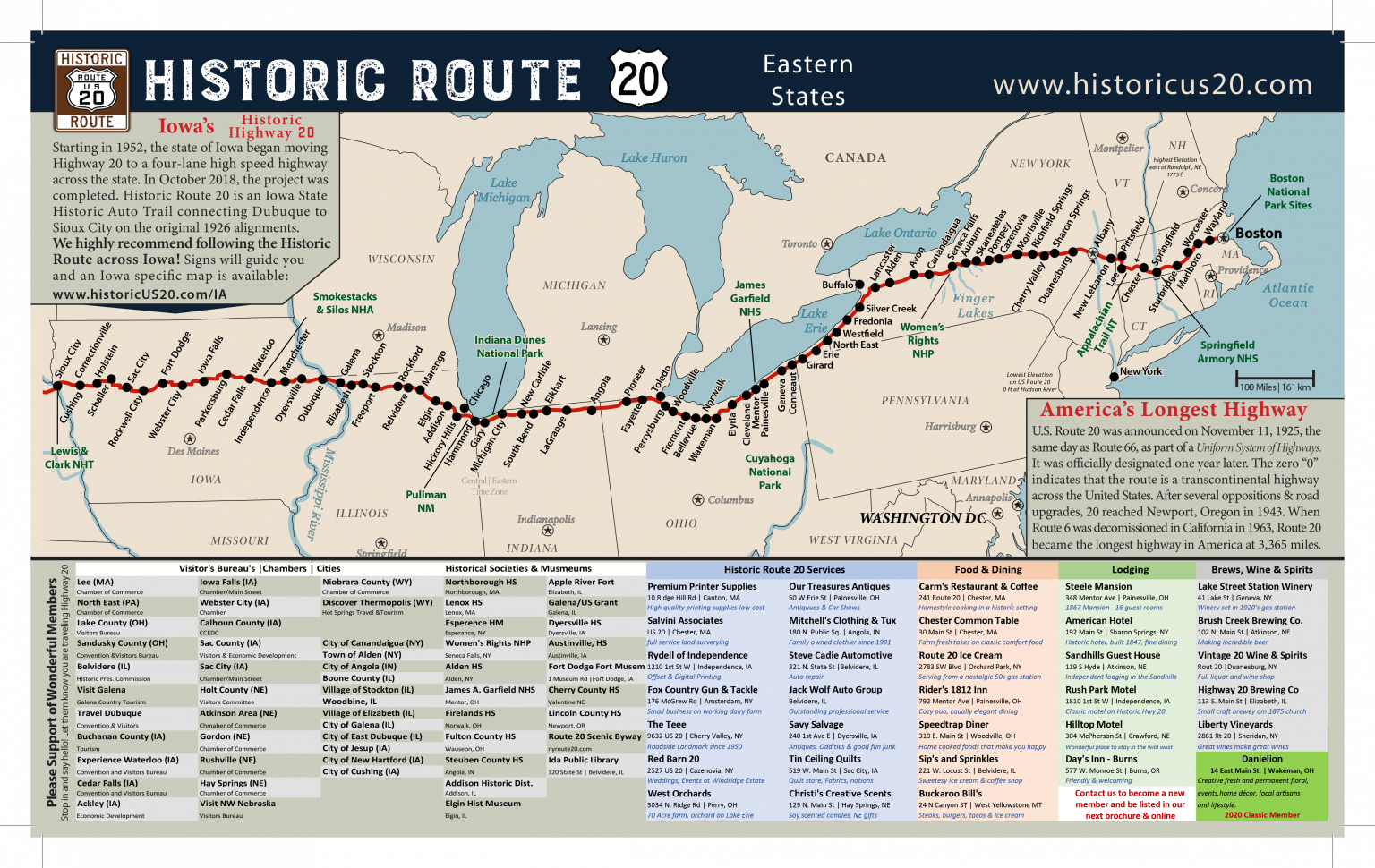 Plan Your Trip on Historic Route 20